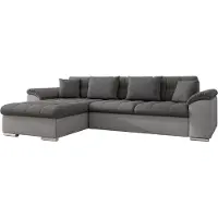Mirjan 24 Ecksofa Diana, Eckcouch mit Bettkasten und Schlaffunktion, Polsterecke (Ecksofa Links, Lux 05 + Lux 06)