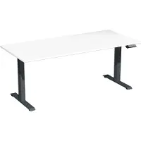 Geramöbel Elektro-Hubtisch Elevate Plus, 800 x 1800 mm, weiß/anthrazit