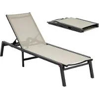 StarTech.com Faltbarer Liegestuhl - Garten- & Sonnenliege - Belastbar bis 180 kg - Rückenlehne 5-fach verstellbar - Aluminiumgestell - Für Strand & Camping