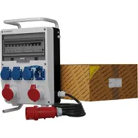 Doktorvolt Stromverteiler TD-S/FI 2x16A 4x230V franz System SKHU Kabel 5x4mm2 DV-0175-F