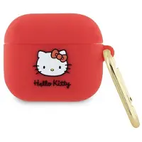 Hello Kitty Silicone 3D Kitty Head - Etui AirPods 3 (fuksja)