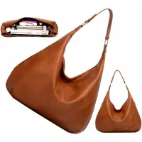 Edibazzar Geräumige Tasche - Vielseitiges Styling - Organisierte Aufbewahrung - Silber Beschläge - Großzügiger Stauraum