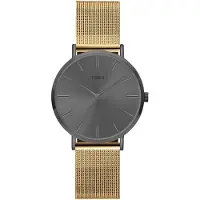 Torii Damen Armbanduhr A34GS.AA in klassischem Gold-Look.