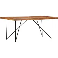 Syfax Esstisch 180 x 90 x 76 cm Massivholz Akazie