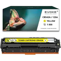 Evoke Toner für HP CB542A CF212A CE322A CRG-542/212 CB542A CF212A CE322A CRG7 Gelb | Ersatz für CM1312 CM1512 CP1518 CP1215 MF8050Cn MF8080Cw