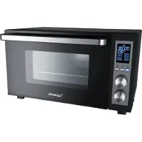 Steba Digitaler Grillbackofen mit Digitaldisplay mit Sensor-Touch Bedienfeld, 9 Automatikprogramme, Doppel-Glastür, Drehspieß, Temperaturregler