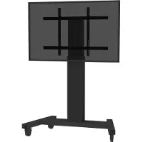 NeoMounts Bodenständer PLASMA-M2250BLACK, 42-100 Zoll, max.150kg, 1 Display, neigbar, schwarz, mobil, motorisiert