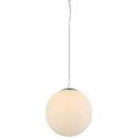 Azzardo Ball Pendelleuchte Weiß, dimmbar, Ø 25 cm, max. Höhe 150 cm, E27 Fassung