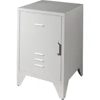 Vipack Nachtkonsole "Bronxx, mit 1 Tür mit Magnetverschluss, dahinter 2 geräumige Fächer", blau, H:60cm T:40cm, Sideboards, Nachtkonsole