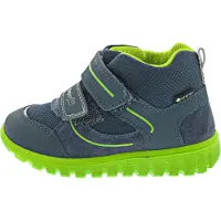 Superfit Jungen SPORT7 MINI leicht gefütterte Gore-Tex Sneaker, BLAU/HELLGRÜN 80