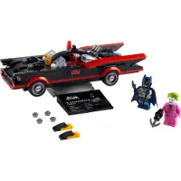 LEGO 76188 DC Batman Batmobile aus dem TV-Klassiker „Batman“ Spielzeugauto mit Joker Minifigur, Set für Jungen und Mädchen ab 7 Jahre
