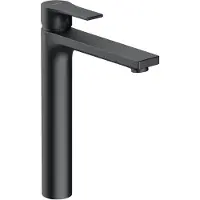 Kludi ZENTA SL Waschschüssel-Einhandmischer, Auslaufhöhe 240mm, 5 l/min, ohne Ablaufgarnitur, 482563965, Farbe: Mattschwarz
