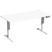 Geramöbel Elektro-Hubtisch Elevate Plus, 800 x 1600 mm, weiß/weiß