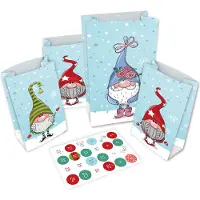 Roth Adventskalender zum Befüllen - 24 Adventstütchen "Wichtel" mit 24 Tüten zum befüllen