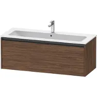 Duravit Ketho.2 Waschtischunterbau wandhängend, 1 Auszug, 1210x440x480mm, für ME by Starck 233612,236112, K25065021210000, Farbe: Nussbaum Dunkel Dekor