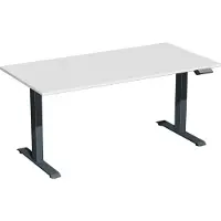 Geramöbel Elektro-Hubtisch Elevate Plus, 800 x 1600 mm, lichtgrau/anthrazit