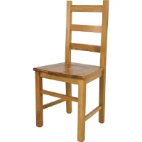 STOCK LINE t m c s Tommychairs - Stuhl RUSTICA für Küche und Esszimmer, robuste Struktur aus Buchenholz, in der Farbe Eichenholz lackiert und Sitzfläche aus Holz