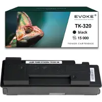 Evoke Toner für Kyocera TK 320 Schwarz TK320 ️️ FS3900 FS4000DN Utax LP3045 ️