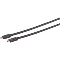 S-Conn USB-C Verbindungskabel, Typ-C Stecker auf Typ-C Stecker, TB4, UltraFlex, 1,0m