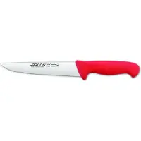 Arcos Fleischermesser Farbe - Prof 294822 Edelstahl Nitrum und mango ergonomische rote Polypropylenklinge und 20 cm Klinge, Vitrine