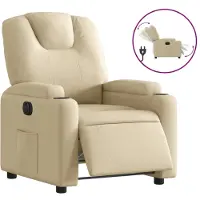Syfax Relaxsessel Elektrisch Creme Stoff