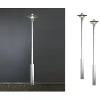 Konstsmide 2er Set Wegeleuchten Standleuchten MODENA galv. Stahl E27 Höhe 225cm