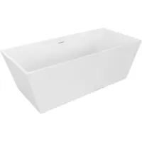 Mexen Lita freistehende Badewanne 170 x 75 cm, weiß, weißer Überlauf - 52121707500-20