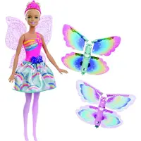 Mattel FRB08 - - Dreamtopia - Puppe, Regenbogen-Königreich, Magische Flügel-Fee