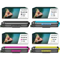 Evoke 4x Toner für Brother TN247B-247B TN247B CMYK = Schwarz + Blau + Rot + Gelb | Ersatz für DCP-L3510CDW DCP-L3550CDW HL-L3270 MFC-L3770CDW
