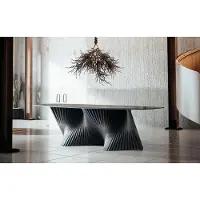 AEA Luxus Esszimmertisch Esstisch Küchentisch Esszimmer Holz Schwarz Tisch