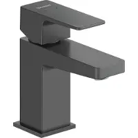 Duravit Manhattan Einhebel-Waschtischmischer S, Ausladung 95 mm, ohne Ablaufgarnitur, MH1010002046, Farbe: Schwarz Matt