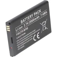 AccuCell Akku passend für ZTE MF90, Li-Ion, 3,7V, 2000mAh, 7,4Wh