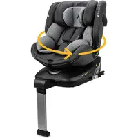 Osann Eno360 SL i-Size , drehbarer Kindersitz 40-150 cm, Reboarder mit Isofix und Standfuß – Dark Grey Melange