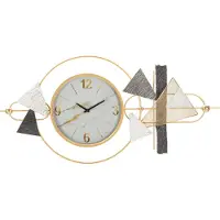 Mauro Ferretti Mehrfarbige Metallwanduhr, 120 x 6 x 60 cm