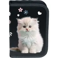 Paso Schul-Etui Mädchen mit Inhalt ausklappbar Katze