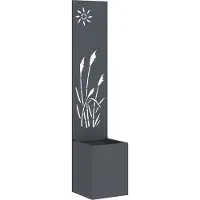 Syfax Garten Sichtschutz-Leinwand Anthrazit 32 x 32 x 150 cm