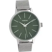 Oozoo Damen Armbanduhr silber Matt Timepieces Metallarmband D2UOC10006