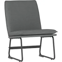 Syfax Loungesessel Dunkelgrau 52x75x76 cm Stoff