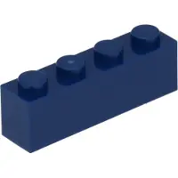 LEGO 250 Stück 3010 Stein Brick 1x4 Part Basic Steine 250 Dunkelblau