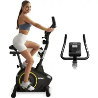 Zipro Heimtrainer Fahrrad Boost Gold – Magnetisches Fitnessbike bis 120kg Belastbar Leiser Hometrainer mit Pulsmessung, Flaschenhalter Handtuchhalter