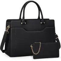 Sonstiges RAINSMORE Damen Shopper Handtasche 15.6 Zoll Kunstleder Schwarz