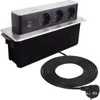 Design Light DesignLight HOP BOX versenkbare Möbeleinbausteckdose, 3x SCHUKO 1x USB TYP A, 1x USB TYP C / Mehrfachsteckdose