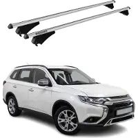 Menabo Dachgepäckträger, Querstange, für Mitsubishi Outlander, Baujahr 2014-2018, Farbe: Grau