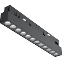 Maytoni Points Magnet-Schinensystem EXILITY 48V LED Stromschienenleuchte 12W dimmbar Schwarz 90Ra