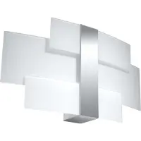Sollux Wandleuchte CELIA chrom 2xG9 8W Stahl/Glas 23x7x42cm