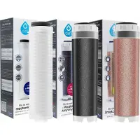 Dafi Wasserdurchfluss Kohlefilter / Patrone + Wasserdurchfluss Polypropylenfilter / Patrone 25um (Mikron) + Wasserdurchfluss Harzfilter / Patrone