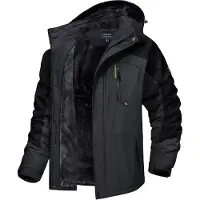 Sonstiges Herren Winter Skijacke Fleece Softshelljacke XL Grau-Schwarz