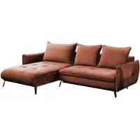 Mirjan 24 Ecksofa Allosaur, Eckcouch mit Schlaffunktion und Bettkasten, L-Form Couchgarnitur (Vogue 08, Seite Links 0T-2R)