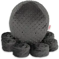 Bobono Großes Kuscheltier Oktopus XXL - anthrazit