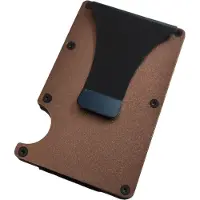 HARAHU Metalletui für Karten – Braun | Modern & Funktional KP25757